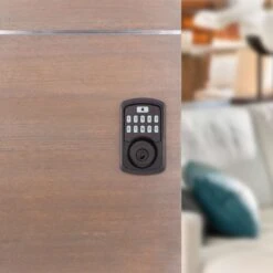 Kwikset Aura Matte Black Metal Bluetooth Keypad Entry Smart Lock -Irwim Door Locks Shop 79a8e317 d496 4dcb bcd4 51665ff94e8e