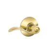 Schlage Accent Bright Brass Privacy Lockset 1-3/4 In.