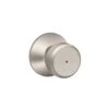 Schlage Bowery Satin Nickel Bed And Bath Knob Right Or Left Handed