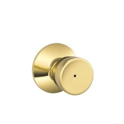 Schlage Bell Bright Brass Privacy Lockset 1-3/4 In.