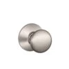 Schlage Plymouth Satin Nickel Passage Door Knob Right Or Left Handed
