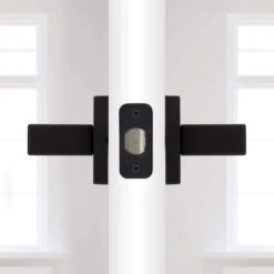 Kwikset Singapore Matte Black Passage Lever 1-3/4 In. 19 Kwikset Singapore Matte Black Passage Lever 1-3/4 In. -Irwim Door Locks Shop 821d280e 921e 420c 9d54 80290d7e45e1