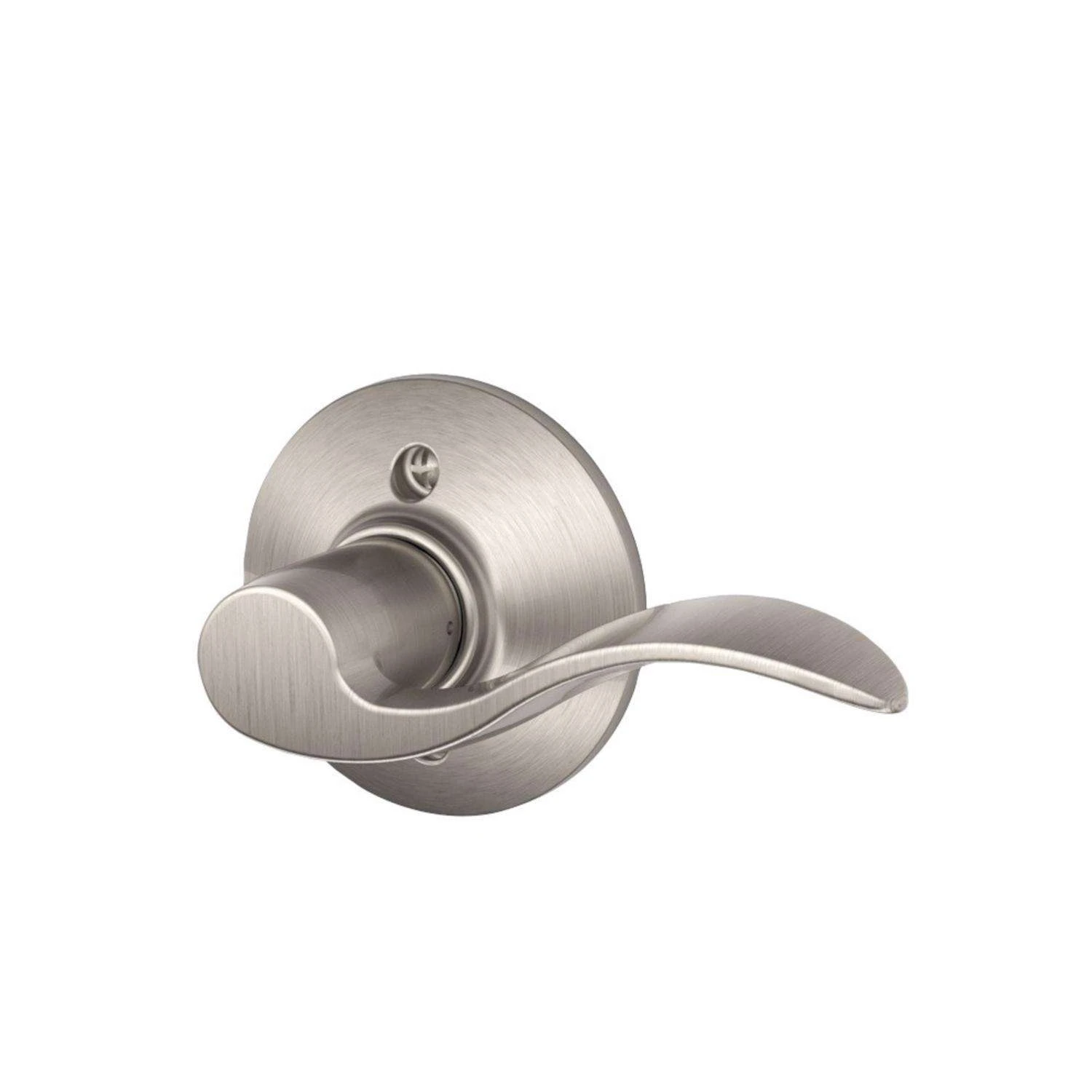 Schlage Accent Satin Nickel Dummy Lever Right Handed 1 Schlage Accent Satin Nickel Dummy Lever Right Handed