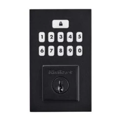 Kwikset SmartCode Matte Black Metal Electronic Deadbolt -Irwim Door Locks Shop 83933376 e06f 4f8f 9f1c 314301a00c83