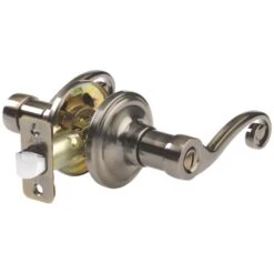 Ace Scroll Antique Brass Privacy Lockset 1-3/4 In.