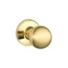 Schlage Dexter Corona Bright Brass Passage Door Knob Right Or Left Handed