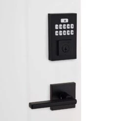 Kwikset SmartCode Matte Black Metal Electronic Deadbolt -Irwim Door Locks Shop 8b5cc623 fa71 4770 92dc 5e725b1575e3