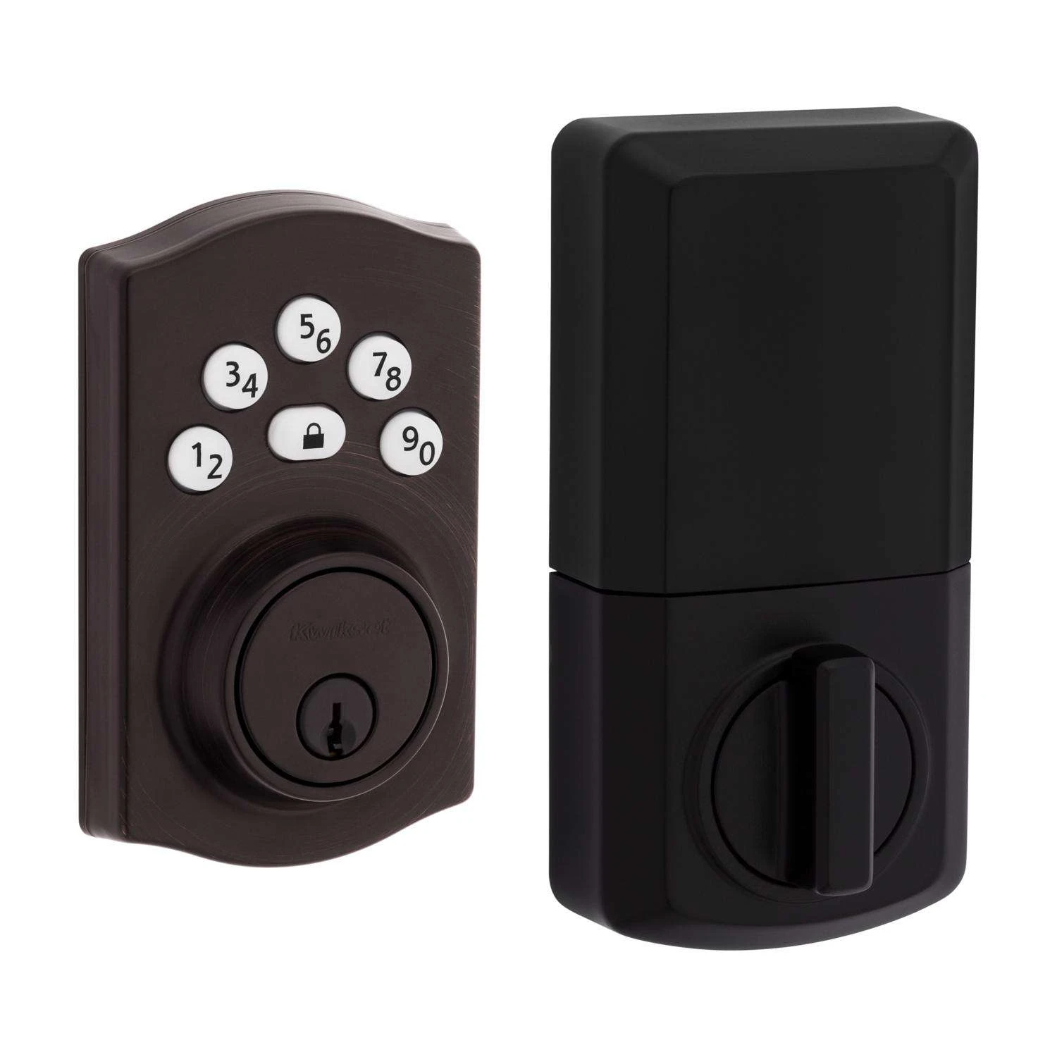 Kwikset Powerbolt Venetian Bronze Zinc Electronic Deadbolt 5 Kwikset Powerbolt Venetian Bronze Zinc Electronic Deadbolt - Image 5