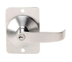 Tell Cortland Satin Chrome Entry Lever 2 In.