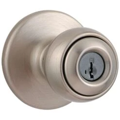 Kwikset Polo Satin Nickel Entry Knobs 1-3/4 In.