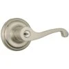 Brinks Push Pull Rotate Glenshaw Satin Nickel Entry Lever KW1 1.75 In.