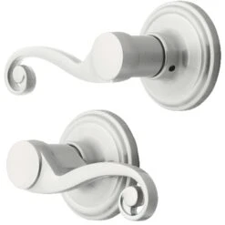 Ace Scroll Satin Nickel Passage Lockset 1-3/4 In.