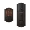 Schlage Aged Bronze Steel Electronic Deadbolt