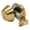 Home Plus Polished Brass Brass Double Cylinder Deadbolt