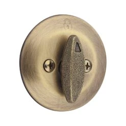 Kwikset Antique Brass Metal Deadbolt