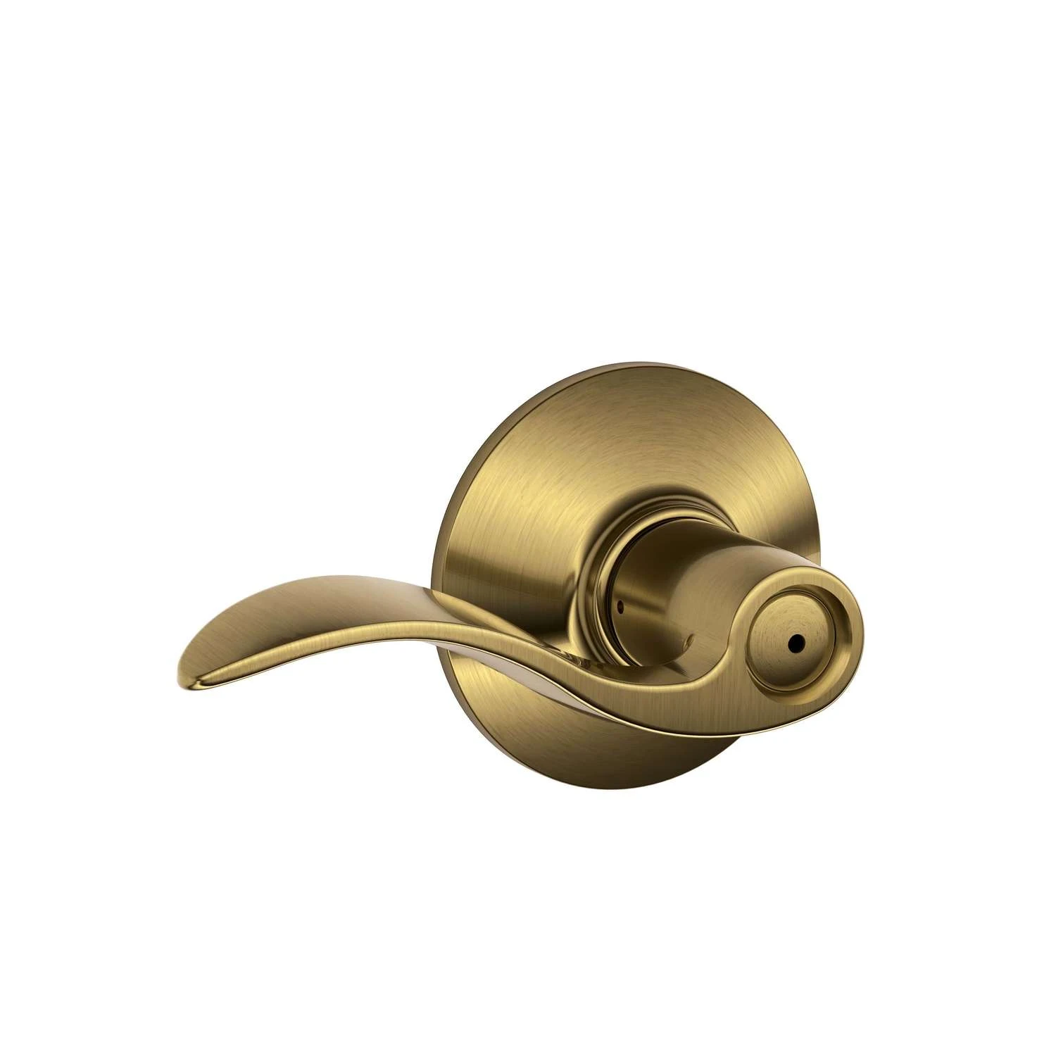 Schlage Accent Antique Brass Privacy Lever Right Or Left Handed 1 Schlage Accent Antique Brass Privacy Lever Right Or Left Handed