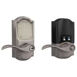 Schlage Encode Satin Nickel Metal WiFi Deadbolt With Accent Lever -Irwim Door Locks Shop ab4f58aa 3107 4144 961e 8e8147e20430