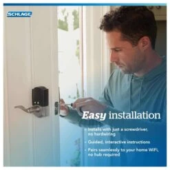 Schlage Encode Satin Nickel Metal WiFi Deadbolt With Accent Lever -Irwim Door Locks Shop acf95f00 cd5d 4cb0 b995 9944056b55eb