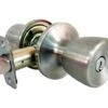 Faultless Tulip Satin Stainless Steel Entry Knobs Right Handed