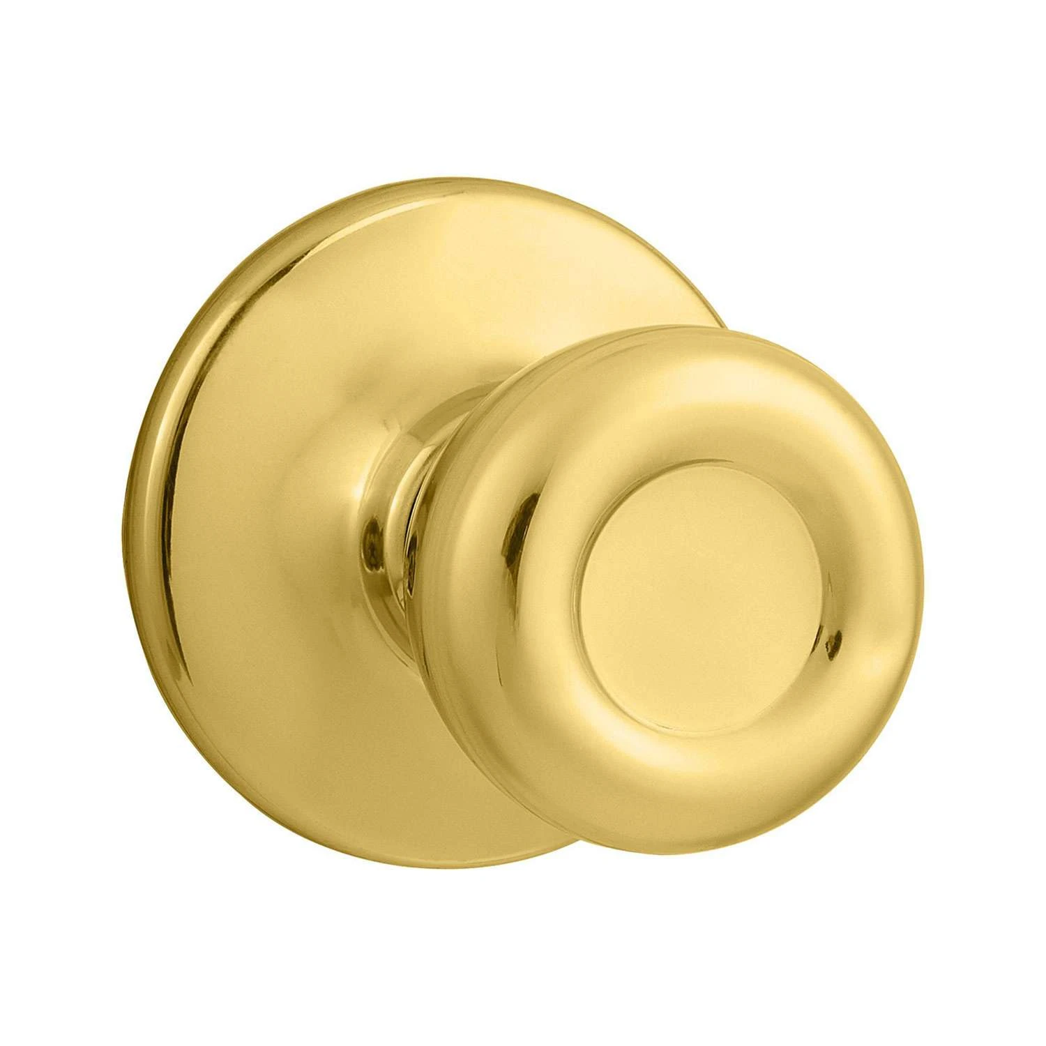 Kwikset Tylo Polished Brass Passage Lockset 1-3/4 In. 2 Kwikset Tylo Polished Brass Passage Lockset 1-3/4 In. - Image 2