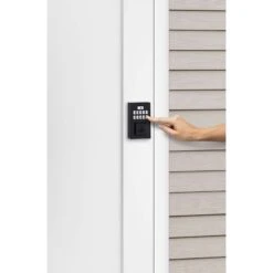 Kwikset SmartCode Matte Black Metal Electronic Deadbolt -Irwim Door Locks Shop b5054944 ed0e 4263 9363 a258ccf7c727