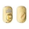Schlage Bright Brass Steel Electronic Deadbolt