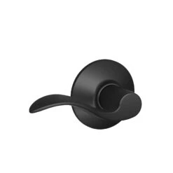 Schlage Accent Matte Black Passage Lever Right Or Left Handed