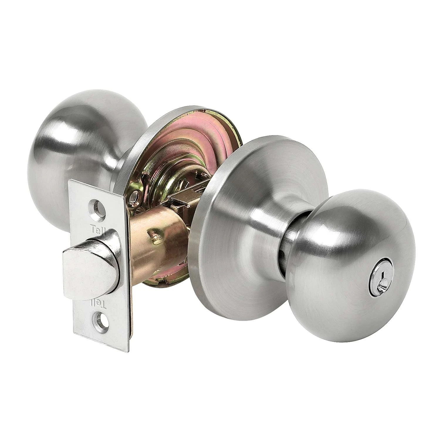 Tell Finishing Touches Parkland Satin Nickel Entry Knobs 1-3/4 In. 1 Tell Finishing Touches Parkland Satin Nickel Entry Knobs 1-3/4 In.