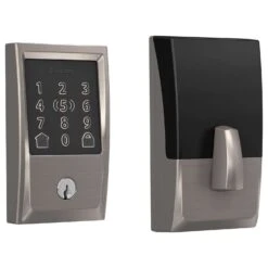 Schlage Encode Plus Satin Nickel Metal WiFi Deadbolt With Century Trim -Irwim Door Locks Shop c19c7b5a c888 4ed8 a814 773a8b49ef83