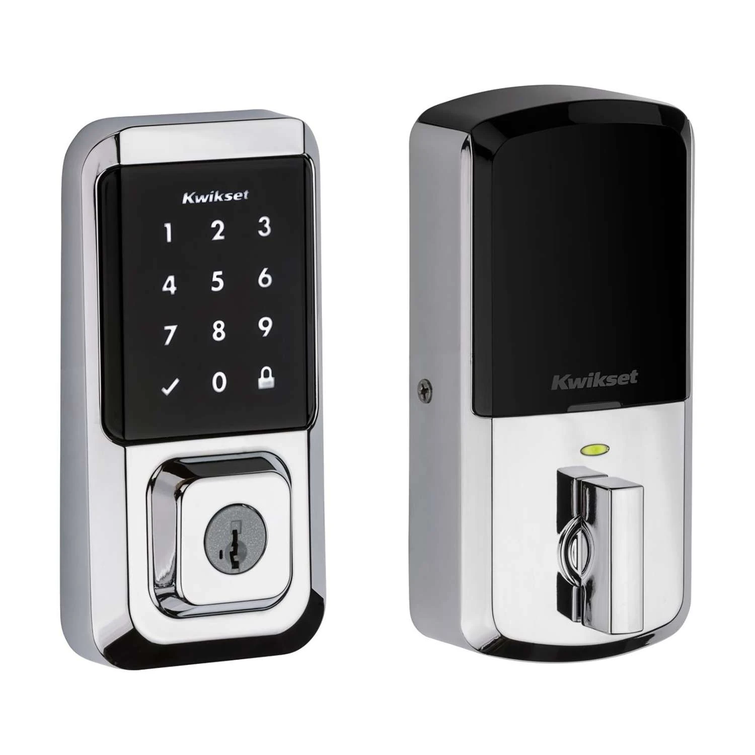 Kwikset Halo Polished Chrome Zinc Electronic Touch Pad Deadbolt 1 Kwikset Halo Polished Chrome Zinc Electronic Touch Pad Deadbolt