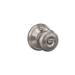 Schlage Georgian Satin Nickel Entry Lockset 1-3/4 In. -Irwim Door Locks Shop c7d16c8b 0b8d 4390 a6f6 89e4302e522c