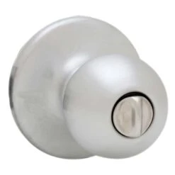 Kwikset Polo Satin Chrome Privacy Knob Right Or Left Handed