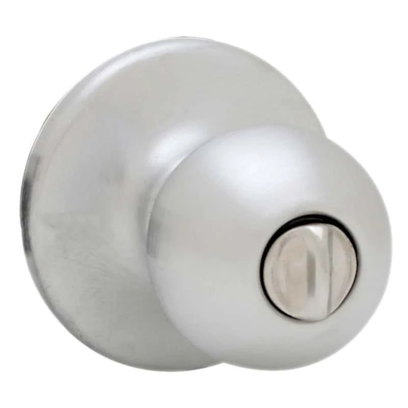 Kwikset Polo Satin Chrome Privacy Knob Right Or Left Handed 1 Kwikset Polo Satin Chrome Privacy Knob Right Or Left Handed
