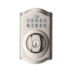 Schlage Satin Nickel Steel Electronic Deadbolt -Irwim Door Locks Shop ce33960f 19f6 4136 b17d 582d393e61a8