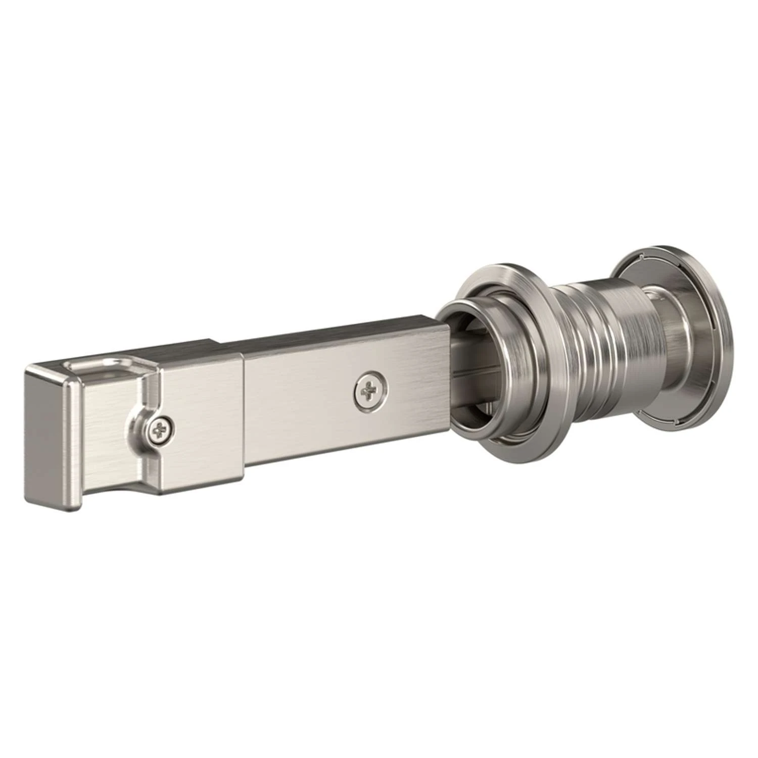 National Hardware Satin Nickel Steel/Zinc Sliding Door Lock 1 National Hardware Satin Nickel Steel/Zinc Sliding Door Lock