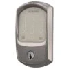 Schlage Encode Satin Nickel Metal WiFi Deadbolt With Greenwich Trim