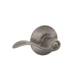 Schlage Accent Distressed Nickel Privacy Lever Right Or Left Handed