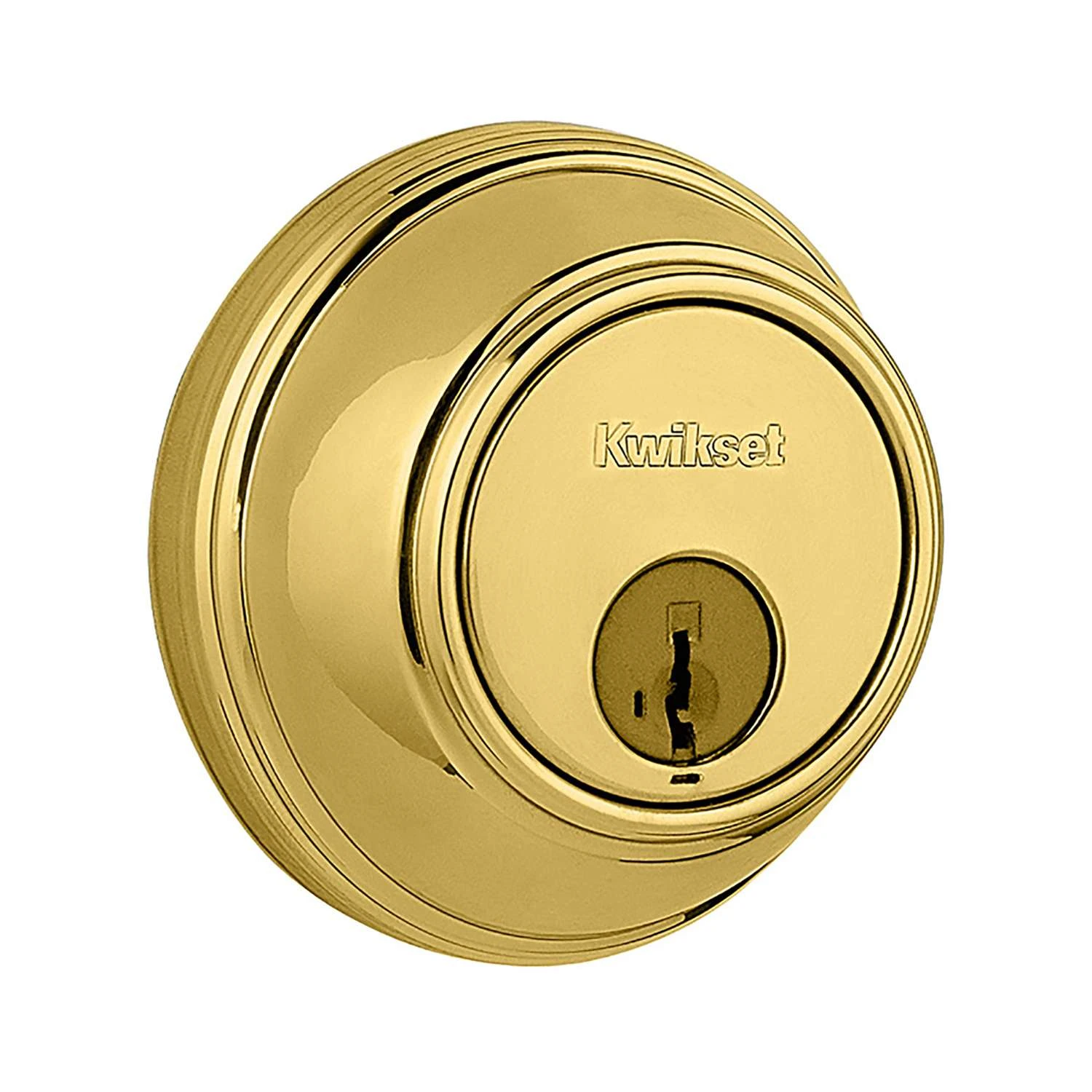 Kwikset Polished Brass Zinc Single Cylinder Smart Key Deadbolt 1 Kwikset Polished Brass Zinc Single Cylinder Smart Key Deadbolt