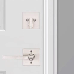 Kwikset Halifax Satin Nickel Zinc Lever And Single Cylinder Deadbolt -Irwim Door Locks Shop d9e7e757 4dcb 4955 8472 a2cc9cfcfc95