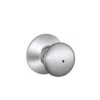 Schlage Plymouth Satin Chrome Privacy Knob Right Or Left Handed