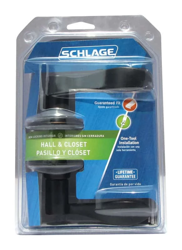 Schlage Accent Aged Bronze Passage Lockset 1-3/4 In. 2 Schlage Accent Aged Bronze Passage Lockset 1-3/4 In. - Image 2