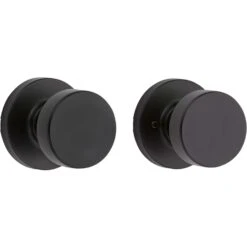Kwikset Signature Series Pismo Iron Black Knob Right Or Left Handed