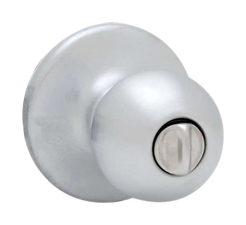 Kwikset Polo Satin Chrome Privacy Knob Right Or Left Handed 3 Kwikset Polo Satin Chrome Privacy Knob Right Or Left Handed - Image 3