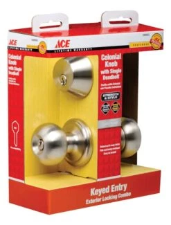 Ace Colonial Satin Nickel Knob And Deadbolt Set 1-3/4 In. -Irwim Door Locks Shop e6247f0b f91b 43d6 892a 5e0bc55f5be1