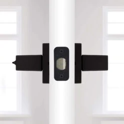 Kwikset Matte Black Entry Lever 1-3/4 In. -Irwim Door Locks Shop e8cb3bf9 82bb 449e adc5 f9782ab6d892