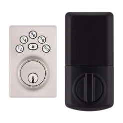 Kwikset Powerbolt Satin Nickel Zinc Electronic Deadbolt -Irwim Door Locks Shop ec68319d 543f 454c 9208 57bdddeef18f