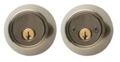 Home Plus Antique Brass Brass Double Cylinder Deadbolt