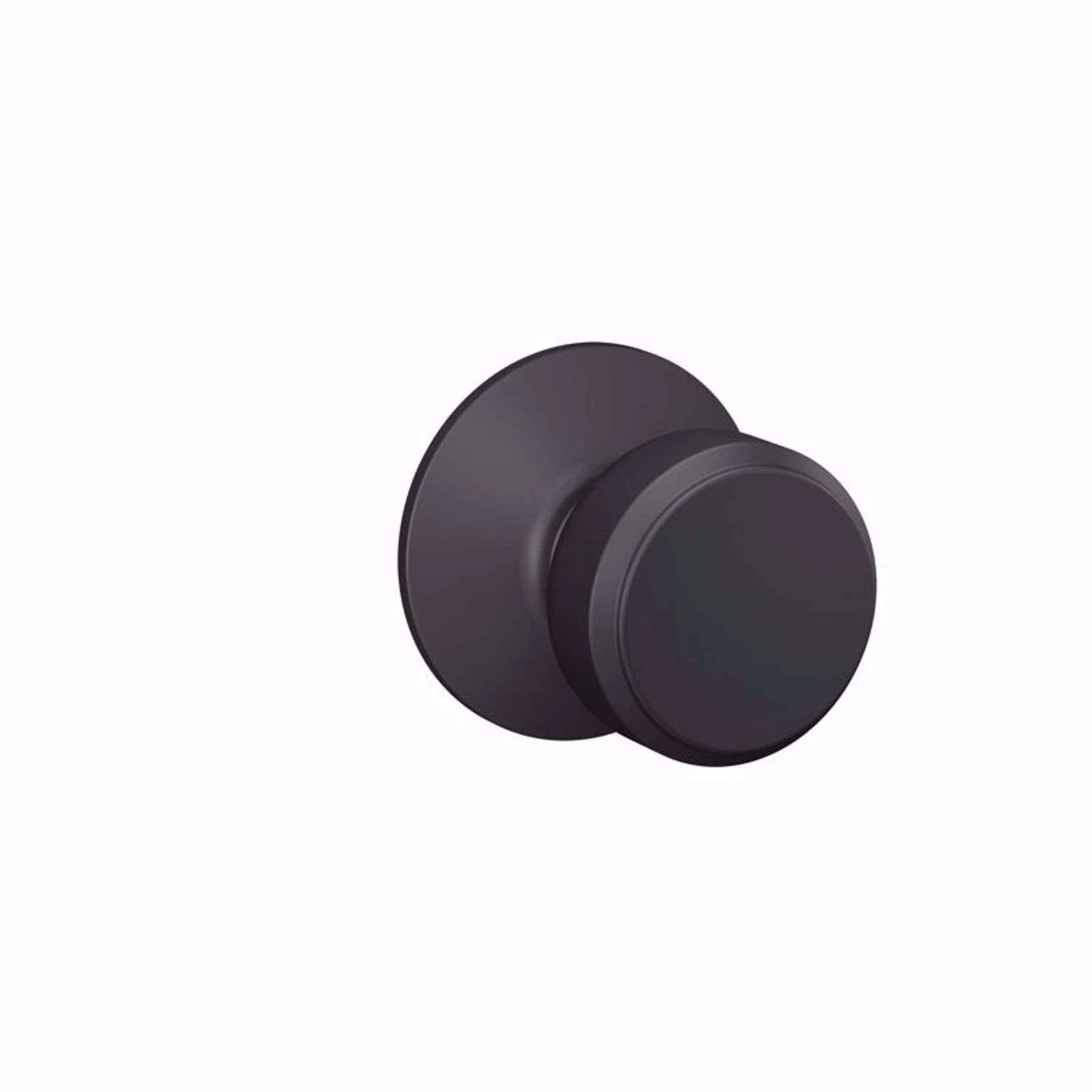 Schlage Bowery Matte Black Knob Right Or Left Handed 1 Schlage Bowery Matte Black Knob Right Or Left Handed