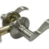 Faultless Naples Lever Satin Nickel Passage Lever Right Handed