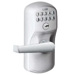 Schlage Satin Chrome Steel Electronic Keypad Entry Lock -Irwim Door Locks Shop f66e3e25 de09 42eb 941c fc915238be15